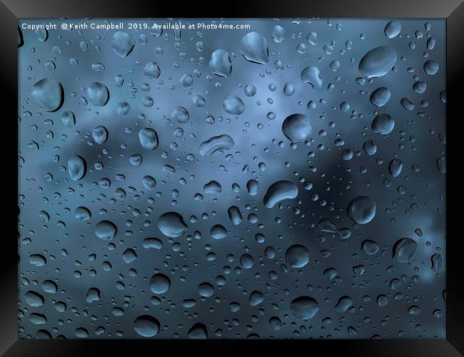 Raindrops Framed Print by Keith Campbell