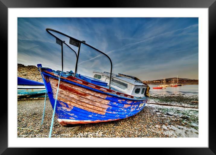 The Lonely Boat Framed Mounted Print by Darren Wilkes