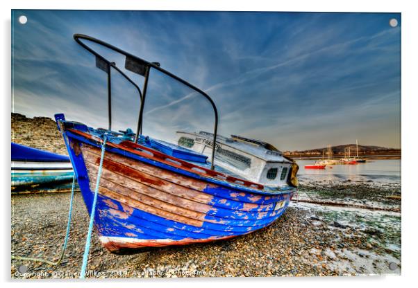 The Lonely Boat Acrylic by Darren Wilkes