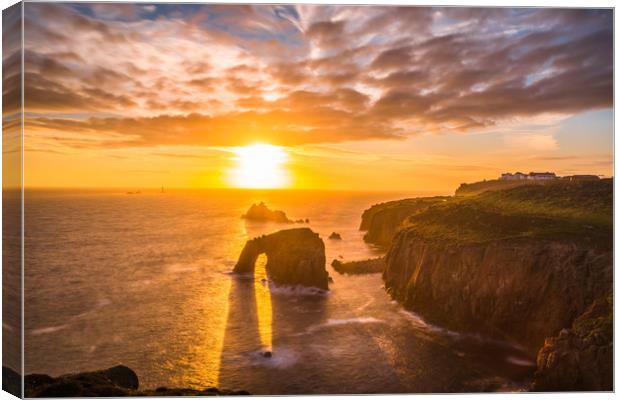  Lands End at sunset Canvas Print by Andrew Michael