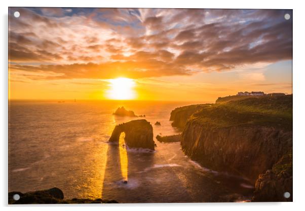  Lands End at sunset Acrylic by Andrew Michael