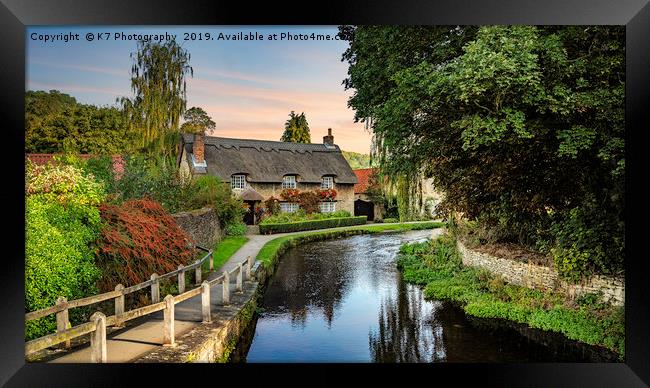 Thornton le Dale, near Pickering, North Yorkshire Framed Print by K7 Photography
