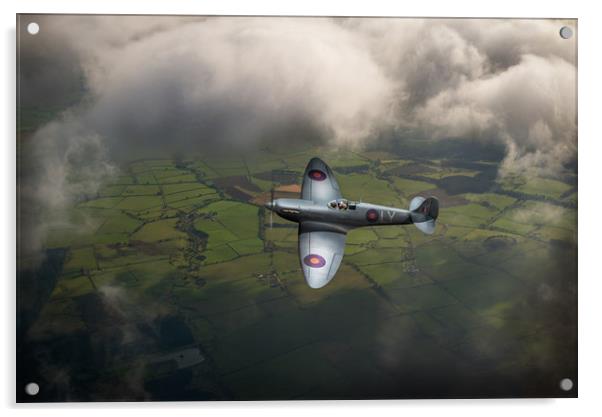 Photo reconnaissance Spitfire Acrylic by Gary Eason