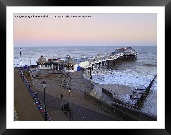 Cromer Pier. Framed Mounted Print by Lilian Marshall