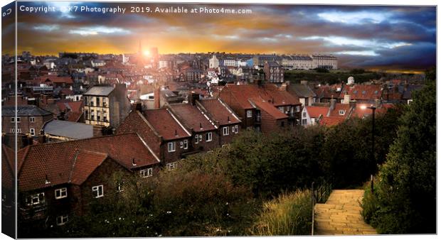 Dawn over Whitby Canvas Print by K7 Photography