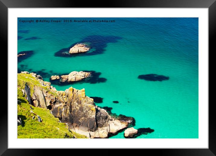 Pendeen, Cornwall. Framed Mounted Print by Ashley Cooper