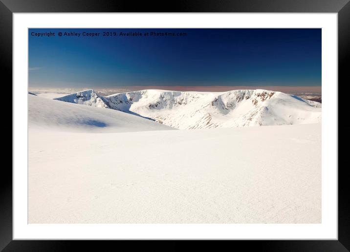 Angels Peak. Framed Mounted Print by Ashley Cooper