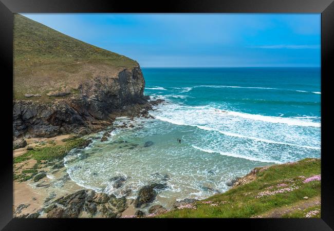 Chapel Porth Framed Print by Andrew Michael