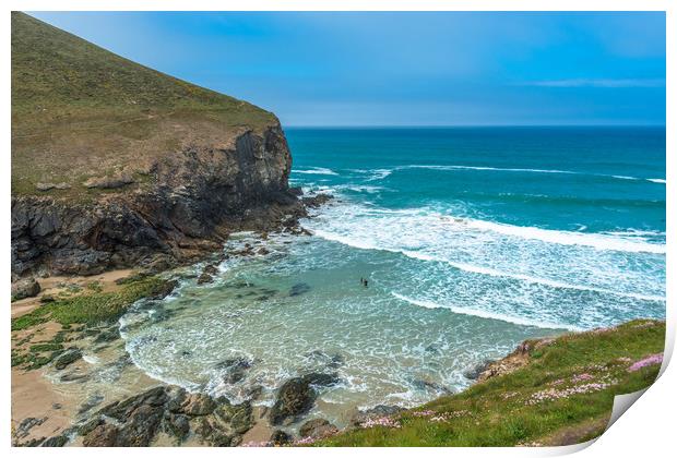 Chapel Porth Print by Andrew Michael