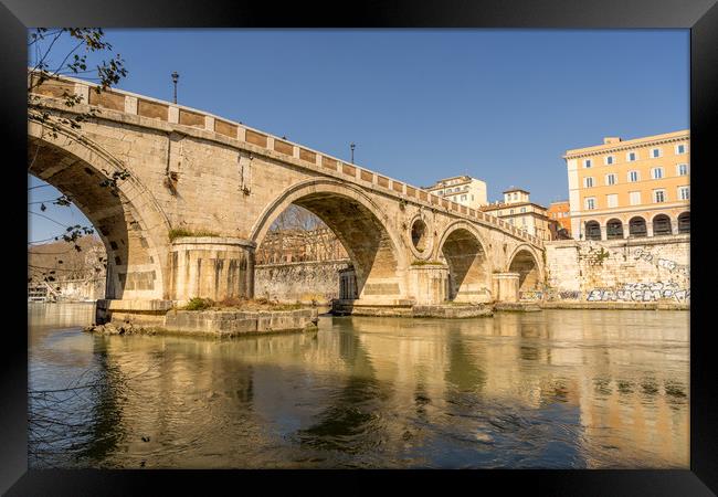 The Sisto bridge over the Tibor river  Framed Print by Naylor's Photography