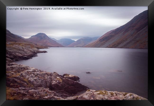 Wastwater in Cumbria Framed Print by Pete Hemington