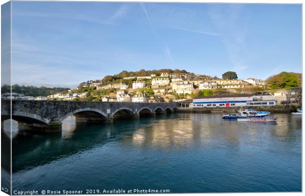 Early morning sunshine by Looe Bridge Canvas Print by Rosie Spooner
