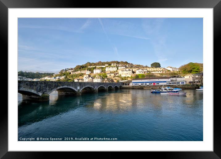 Early morning sunshine by Looe Bridge Framed Mounted Print by Rosie Spooner