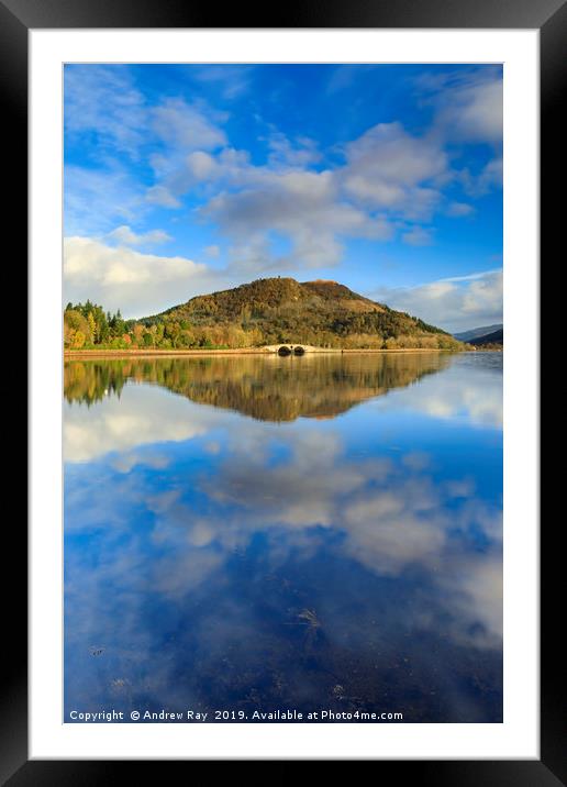 Dun na Cuaiche reflections (Inveraray). Framed Mounted Print by Andrew Ray