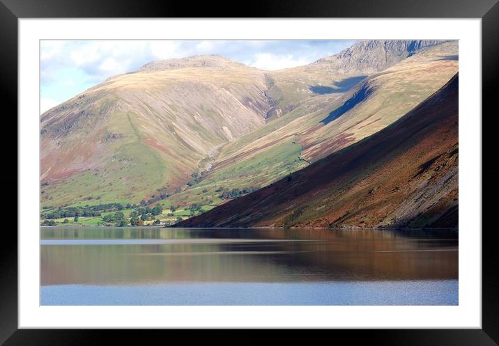 Lake Wastwater, Cumbria Framed Mounted Print by John Robertson