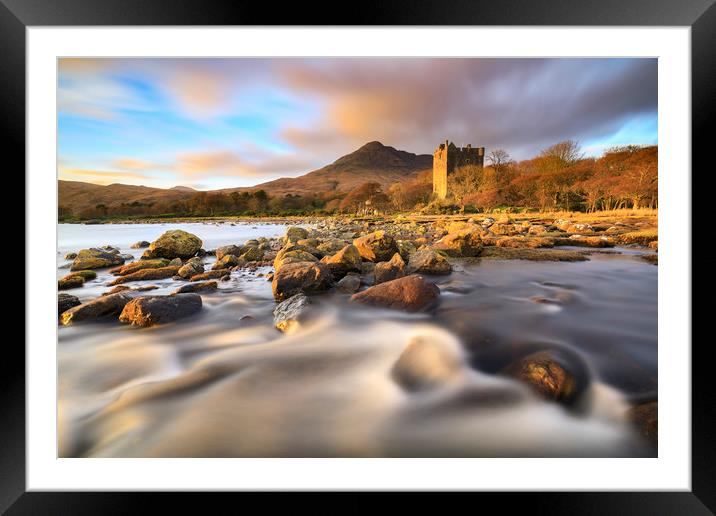 Late light at Moy Castle (Isle of Mull) Framed Mounted Print by Andrew Ray