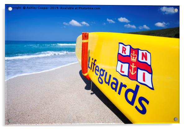 Lifeguard. Acrylic by Ashley Cooper