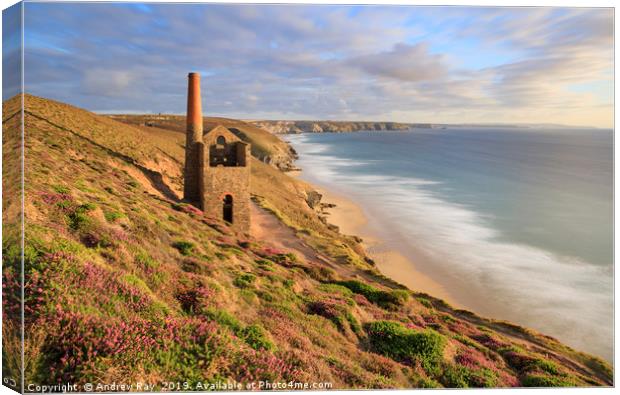 Towanroath Engine House (Wheal Coates) Canvas Print by Andrew Ray