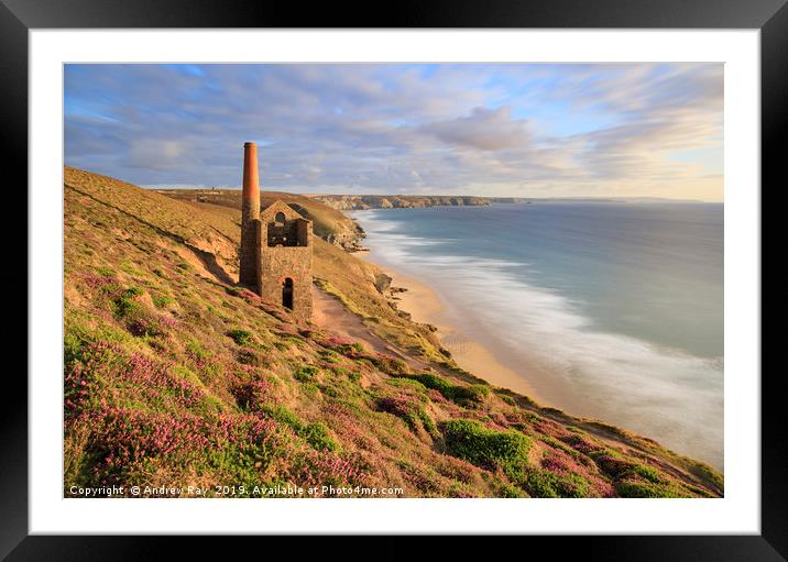 Towanroath Engine House (Wheal Coates) Framed Mounted Print by Andrew Ray
