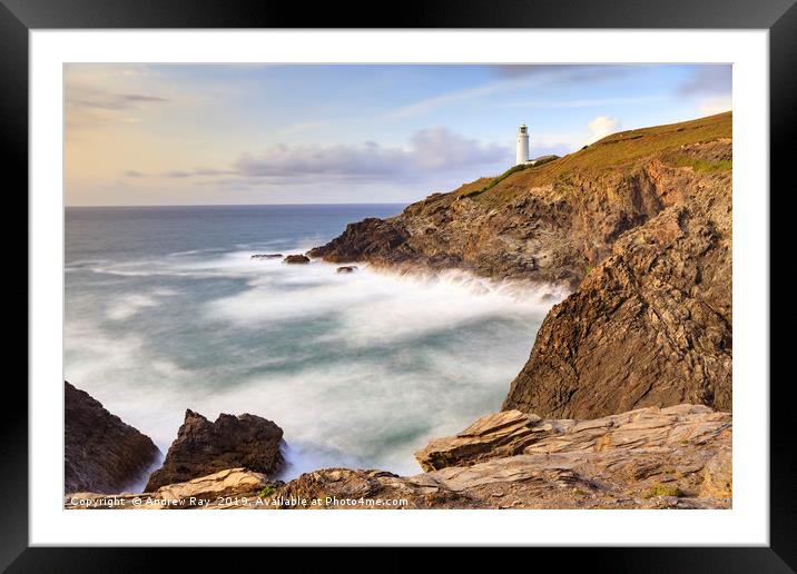 Evening at Trevose Framed Mounted Print by Andrew Ray
