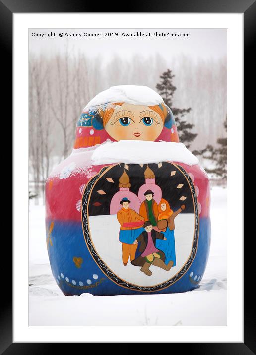 Russian dolls. Framed Mounted Print by Ashley Cooper