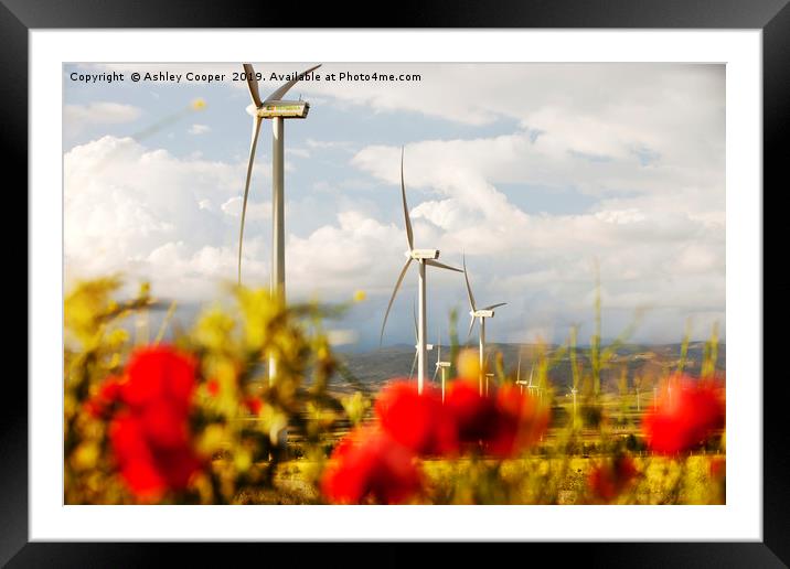 Spanish turbines. Framed Mounted Print by Ashley Cooper