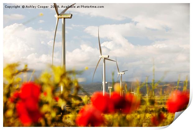 Spanish turbines. Print by Ashley Cooper
