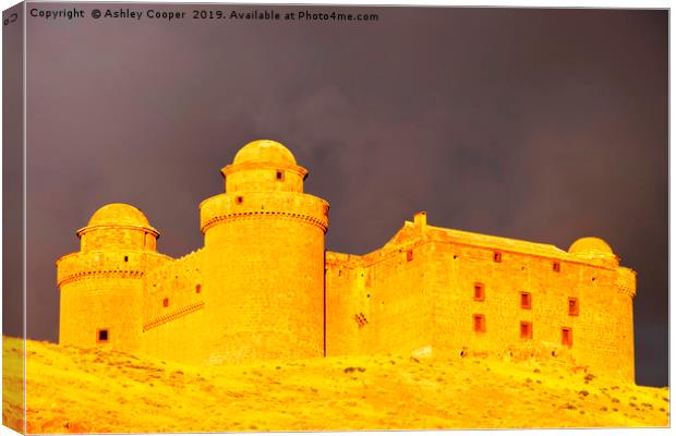 La Calahorra Castle Canvas Print by Ashley Cooper