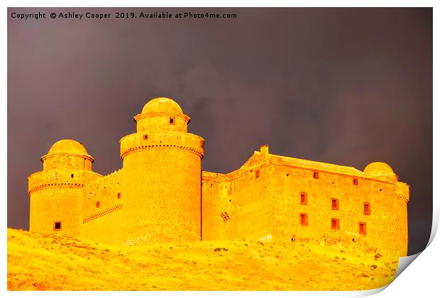 La Calahorra Castle Print by Ashley Cooper