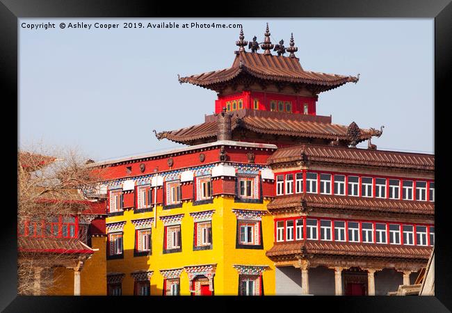 Chinese Monastery. Framed Print by Ashley Cooper