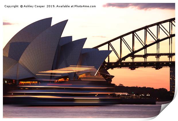 Sydney Opera House Print by Ashley Cooper