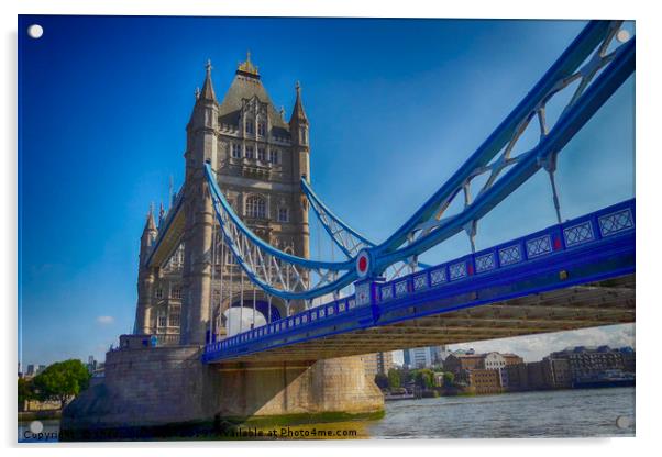 London Bridge Acrylic by Shawn Nicholas