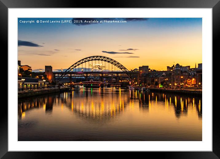 Tyne Bridge Framed Mounted Print by David Lewins (LRPS)