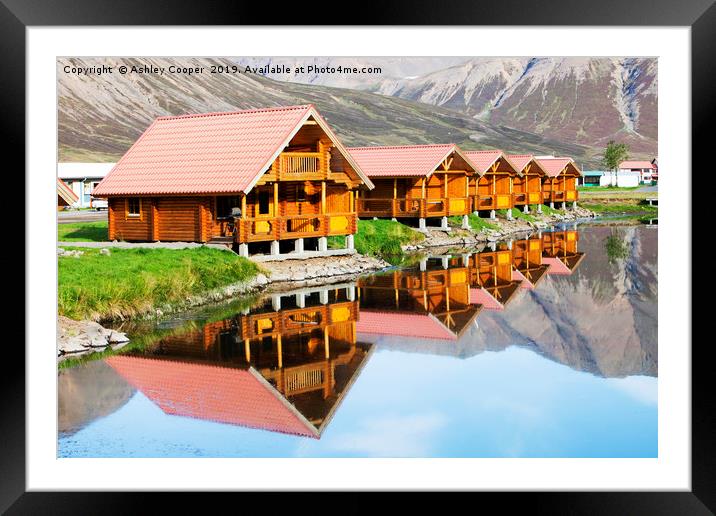Icelandic reflections. Framed Mounted Print by Ashley Cooper