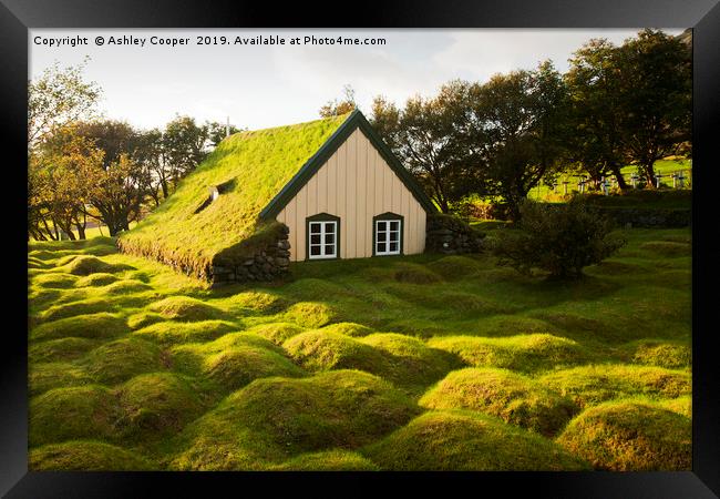 Green roofed church. Framed Print by Ashley Cooper