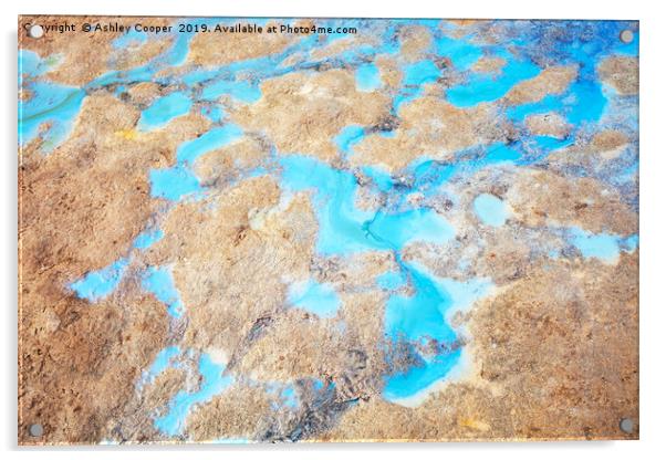 Blue geothermal. Acrylic by Ashley Cooper