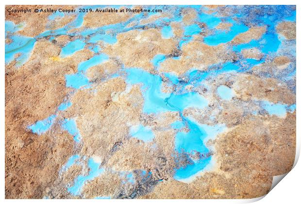 Blue geothermal. Print by Ashley Cooper