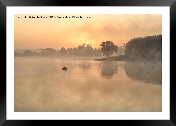 Misty Sunrise Framed Mounted Print by Will Badman
