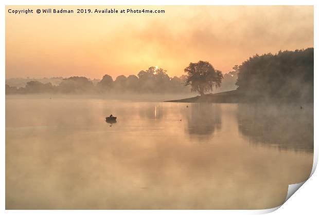 Misty Sunrise Print by Will Badman