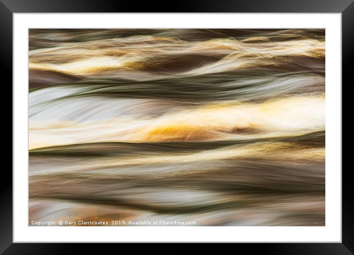 Weaving the Water Framed Mounted Print by Gary Clarricoates