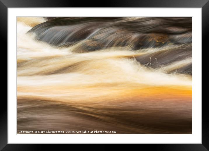 Ebb & Flow Framed Mounted Print by Gary Clarricoates