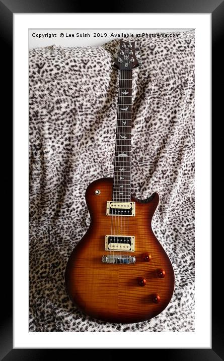 PRS SE 245 guitar Framed Mounted Print by Lee Sulsh