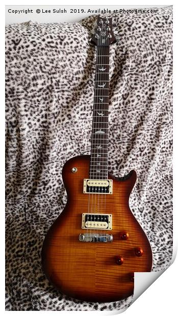 PRS SE 245 guitar Print by Lee Sulsh