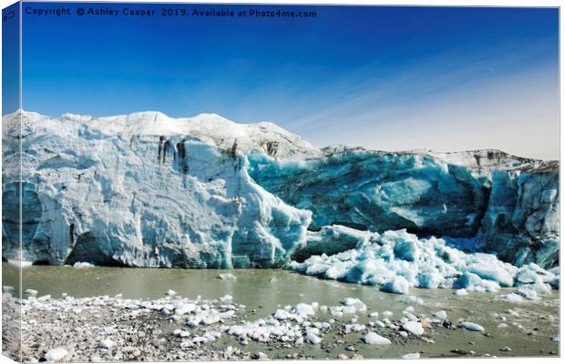 Russells Glacier. Canvas Print by Ashley Cooper