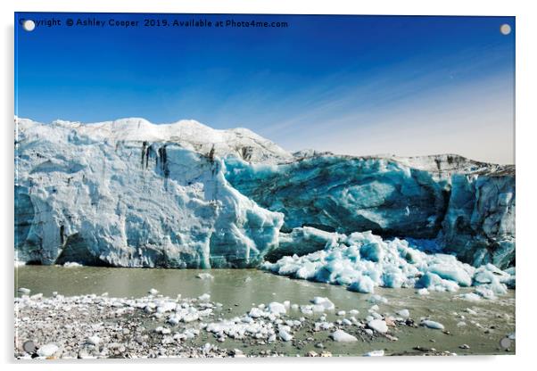 Russells Glacier. Acrylic by Ashley Cooper