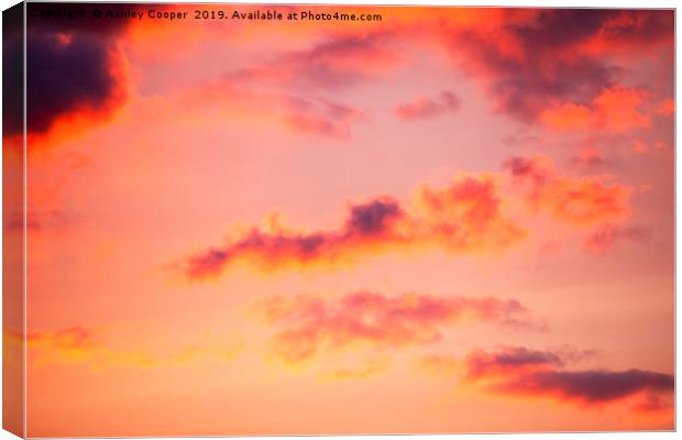 Red Sky. Canvas Print by Ashley Cooper