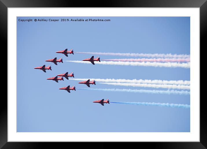 Red Arrow flight. Framed Mounted Print by Ashley Cooper