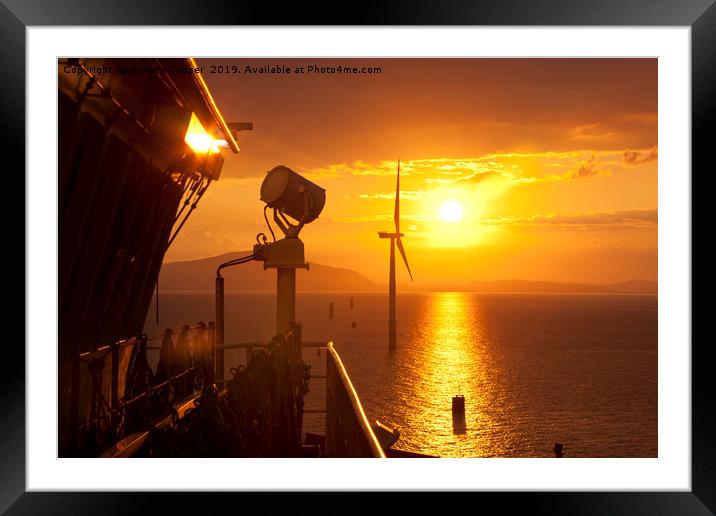 Turbine dawn. Framed Mounted Print by Ashley Cooper