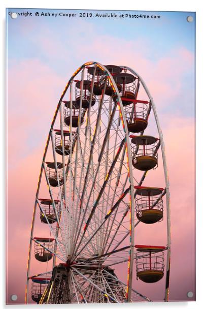 Ferris wheel. Acrylic by Ashley Cooper