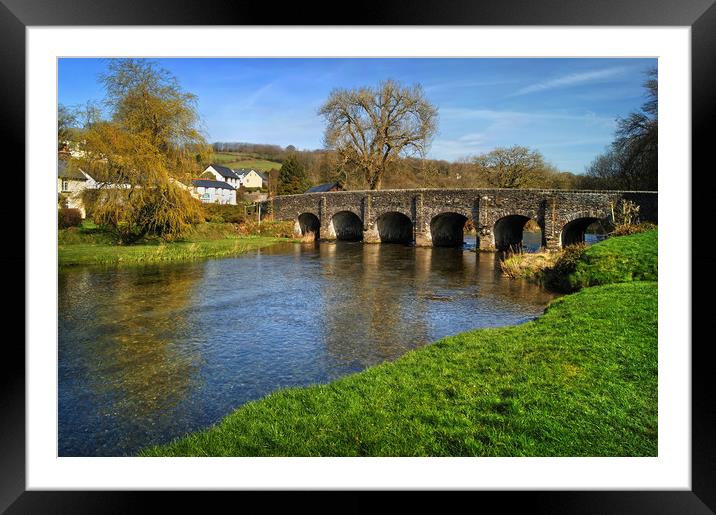 Withypool Bridge & River Barle                     Framed Mounted Print by Darren Galpin